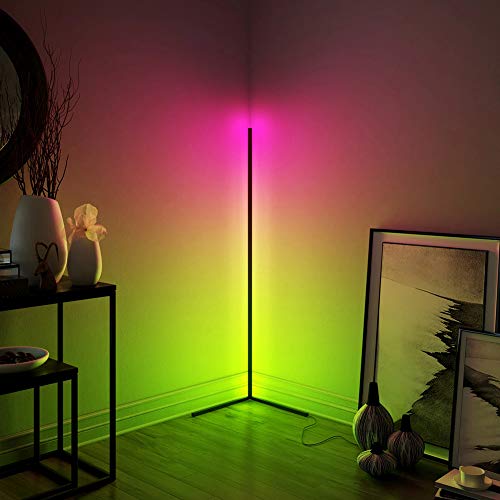 RGB Ecke Boden Lampe Led Farbe Dimmen Fernbedienung Boden Lichter Nordic Stehend Lampen Wohnzimmer Schlafzimmer Lampen Wohnkultur