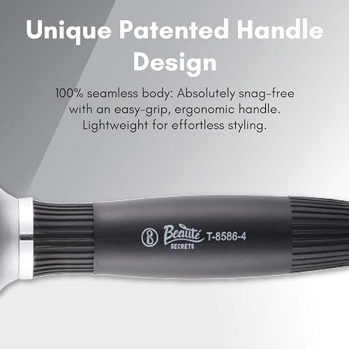 Image of Beaute Secrets Professional Round Brush for Blow Drying Ceramic Ion Thermal Barrel Brush for Precise Styling and Maximum Volume - Lightweight Round Hair Brush for Manageable Hair (32 MM)