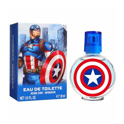 Captain America - Agua de colonia para niños (30 ml)