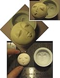 #0042 - Flexible Food Grade Silicone Round Sun Moon Doll Face Cab Push Press Mold Mould