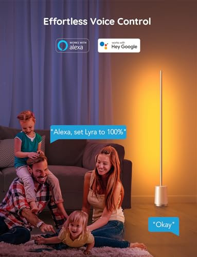 Govee RGBIC Lyra Floor Lamp: Smart Color-Changing LED Corner Light for Bedroom
