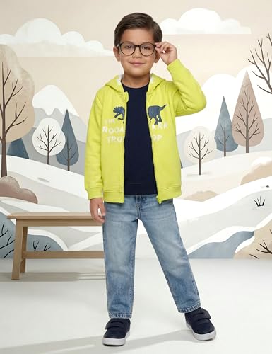 Image of Amazon Brand - Symbol Boys Hooded & Round Neck Full Sleeves Sweatshirts - 100% Soft Original Disney Print Sweatshirt for Boys