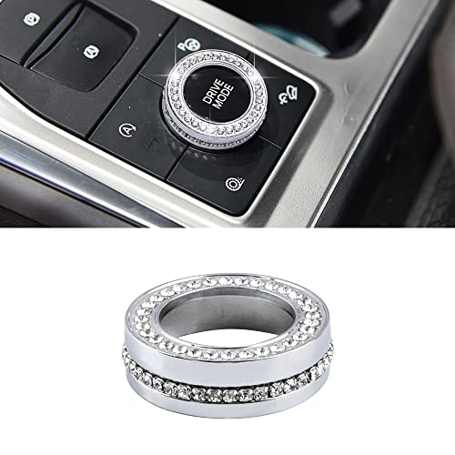 LECART Bling Car Interior Accessories Fit for Ford Explorer 2025 2024 2023 2022 2021 2020 Crystal Drive Mode Switch Knob Cover Auto Decoration Trims Metal Decals