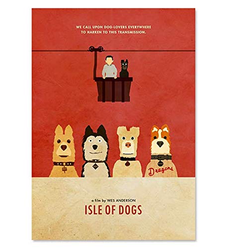 Fan Art Poster Compatible With Wes Anderson Isle of Dogs Poster
