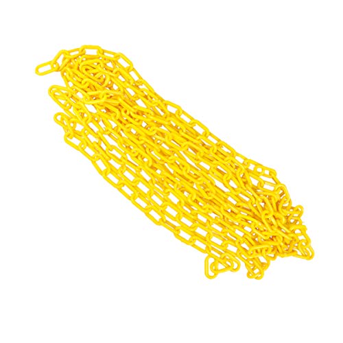 Iplusmile Plastic Safety Chain Driveway Chain Barrier With Sun Shield Resistant Technology For Construction Site Garage 6M (Yellow) #TOP4