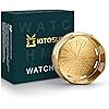 KITOSUN WatcHMD Charcoal Heat Management Device Stainless Steel HMD Coals Holders Tray, Easy Hold 3 Pieces 26 MM Coconut Charcoals Cubes (APwatcHMD-Gold)