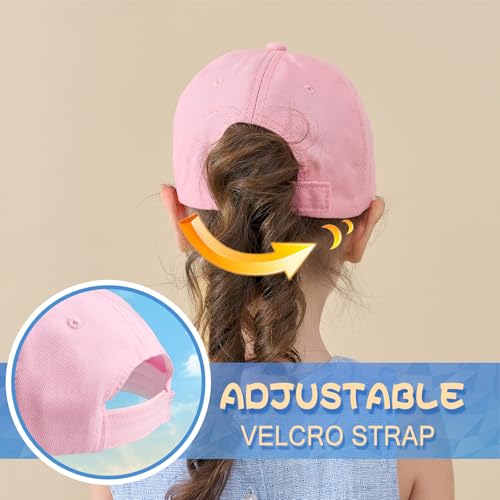 BAVST Kids Boy Girl Baseball Cap Baby Sun Hat Adjustable Toddler Trucker Hats with Flat Brim for Summer Outdoor3