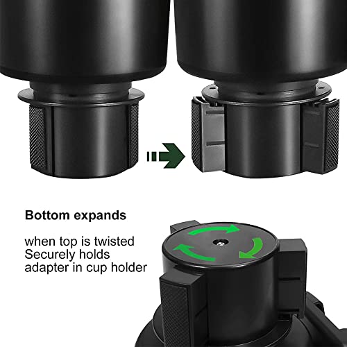 Expanseur porte-gobelet voiture à base extensible et support smartphone