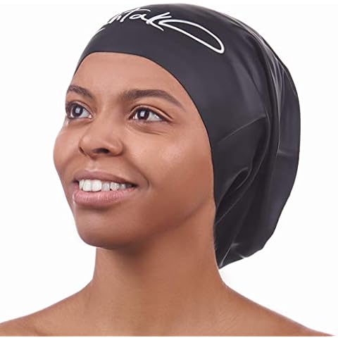 Swim Cap for Very Long Hair - Swim Cap Braids Dreadlocks - Bathing Swim Caps for Women Swimming - Swimming Cap for Women - XX Large Swim Cap Men Afro - Waterproof Silicone Keep Hair Dry Cover
