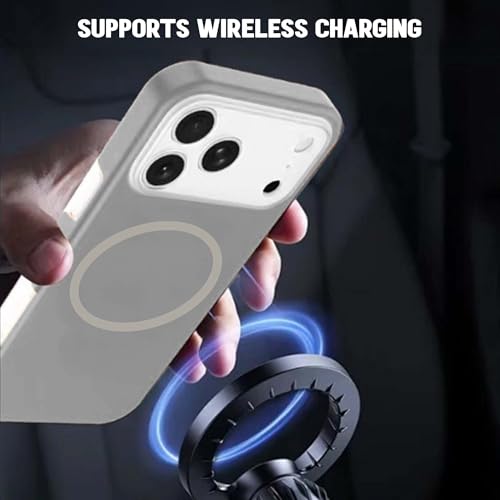 Image of Kratos Soft Silicone Case Cover Compatible with iPhone 17 Pro Max - Everyday Comfort Protection, Wireless Magnetic Charging Case with Raised Edge Camera & Screen Protection, Shock-Resistant Design