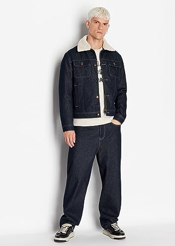 Armani Exchange Men's Cotton French Terry Embroidered Plaid Logo Pullover Sweatshirt2