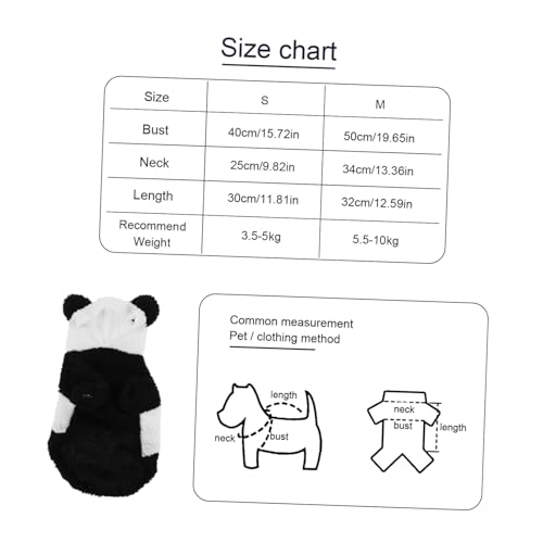 Disfraz para Perro Panda, Talla M, Invierno miniatura 2