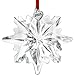 H&D HYALINE & DORA 2025 Crystal Snowflake Ornament Clear Faceted Crystal Snowflake Christmas Ornament Sun Catcher Hanging for Home Decor