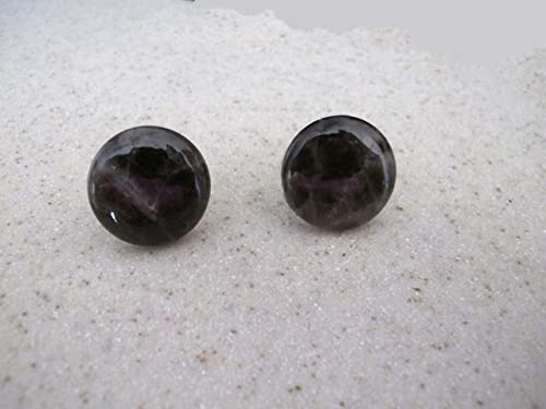 Mancuernillas de cuarzo ahumado para hombre miniatura 4