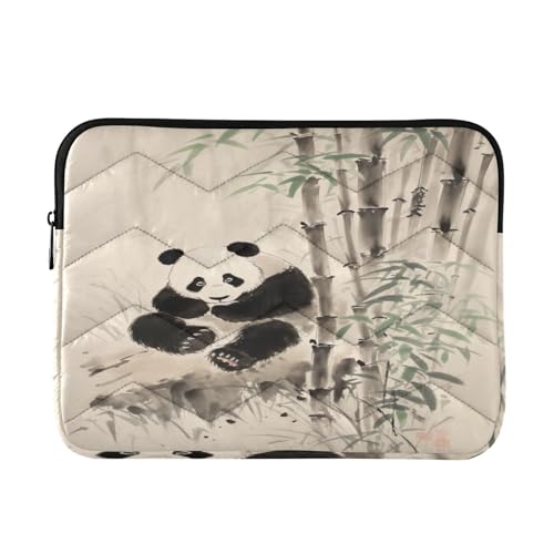 Funda para portátil de 13-14 pulgadas con diseño de panda chino