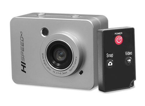 Image of Pyle Hi Speed Sports Action Camera - HD 1080P Mini Camcorder w / 12 MP Cam, 2.4 inch Touch Screen USB SD Card HDMI, Battery - Waterproof Case, USB Cable, Wireless Remote Control, Mount - PSCHD60SL (Silver)