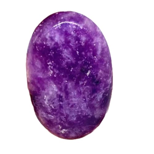 Lépidolite violette naturelle cabochon ovale GH_NAT_04244 pierre en vrac haut de gamme