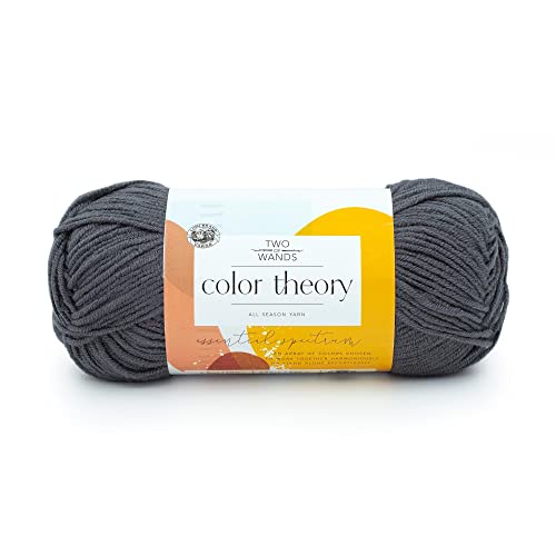 Image of Lion Brand Yarn, Color Theory Worsted Weight Yarn for Knitting and Crochet, Thunder, 1 Pack, Acrylic Fiber with Modern Color Palette, Perfect for Sweaters, Hats and Cozy Blankets