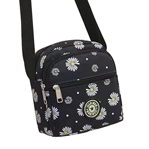 Image of MOMISY Women Mobile Messenger cellphone Bag Ladies Nylon Shoulder Cross Body Long Strap for College, Outing, Travelling, Work