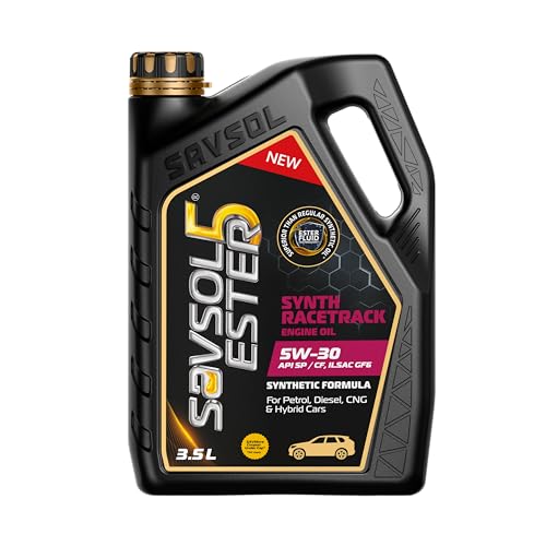 SAVSOL ESTER5 SYNTH RACETRACK 5W-30, Synthetic Engine Oil for Car...