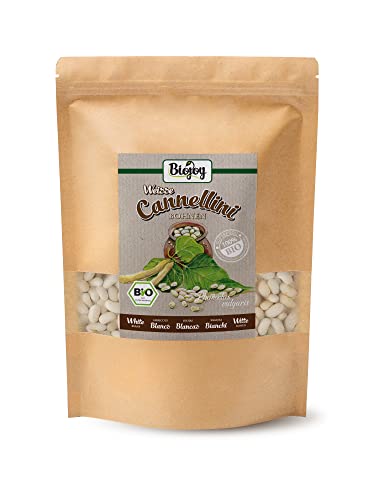Biojoy Haricots Blancs Canellini BIO (2,5 kg), séchés et sans additifs