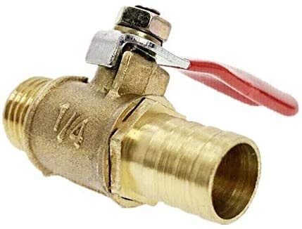 Raccordi filettati 1Pc 1/4 Inch PEX Valvola a sfera in ottone Valvola di intercettazione a crimpare a porta piena per tubi PEX (senza manuale e istruzioni) convertitore di rubinetti (Color : 8mm, Size