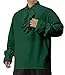 Heyigrow Mens Pirate Shirts, Long Sleeve Ruffled Lace Tops Vampire Cosplay Renaissance Medieval Victorian Polyester Costume(DGreen,XL)