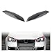 JIUTAI Faro Ceja para VW para Golf 5 GTI R32 MK5 2005 2006 2007 Black Car Faros de Cabeza Tapa de la ceja Tapa de la Cubierta Cejas para Faros Coche (Color : 1)