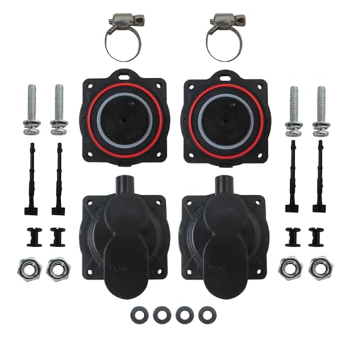 Premium Air Pump Diaphragm Rebuild Kit Replacement Fit for Hoot Troy Air H365, H450, H500, LA500, LAR500, H600 with Filter and Safety Screw