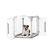 DIGGS Evolv Dog Crate - Slim, Durable Dog Kennel with Removable Ceiling Panel and Modular Design - Safe, Stylish, and Convenient (Ash, Small)