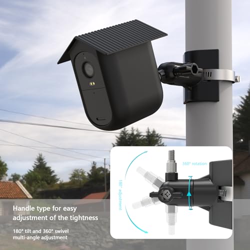 Support sans perçage Arlo Essential XL 2e gén protecteur silicone noir fixe - 4