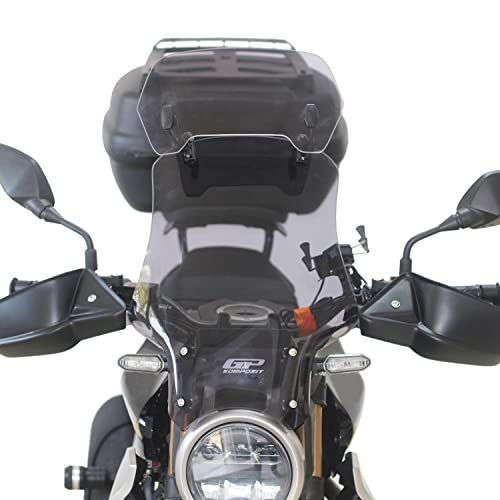 GP Kompozit Universal Windshield Extension Adjustable Clip Windscreen Spoiler Deflector Clear - Image 4