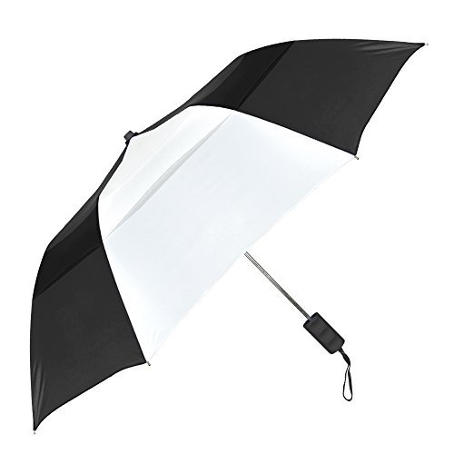 STROMBERGBRAND UMBRELLAS The Vented Windproof 42" Small Compact Windproof Automatic Open Folding Umbrella for Rain, Wind & Sun, Strong Durable Fiberglass Stick Umbrella for Men and Women