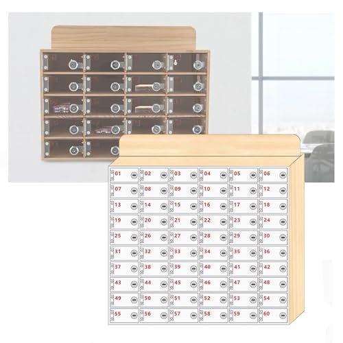 Telefono cellulare a parete in legno per scuole - Soluzione sicura per la gestione dei dispositivi e la sicurezza multi-slot per l'elettronica degli studenti
