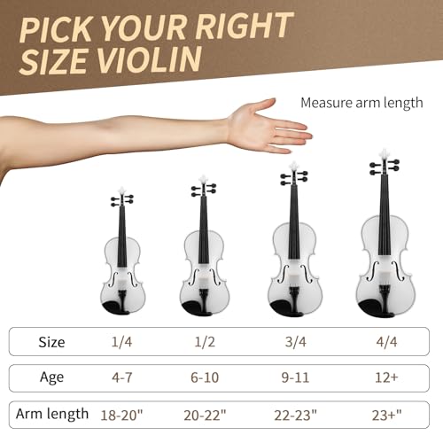 image for Ktaxon Violin for Beginners Students, 4/4 Full Size Acoustic Violins K