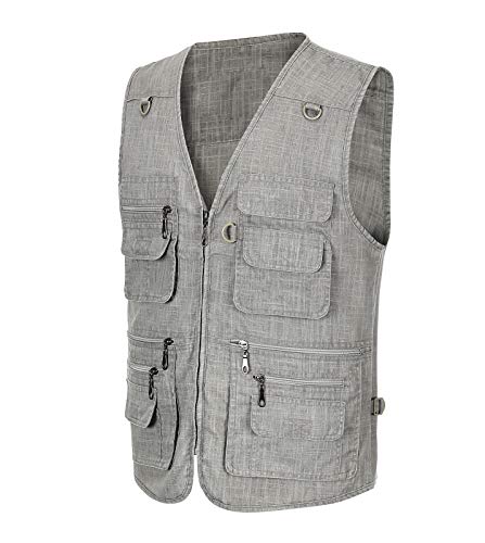 Mens Outdoor Fishing Vest Safari Travel Photography Vests Jacket Multi Pocket2