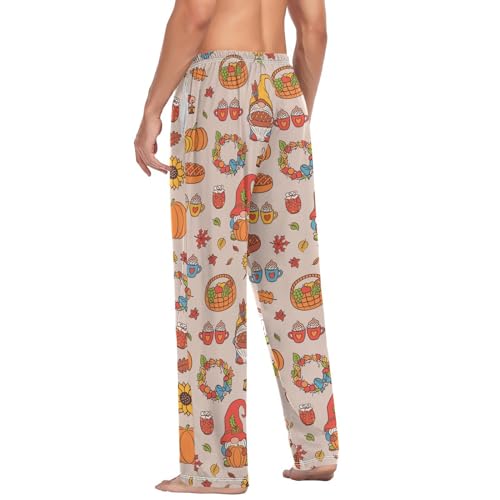 vvfelixl Mens Pajama Pants Fishes Men's Pajama Bottoms Sleep Lounge Pj Pants for Men With Drawstring Pockets S4