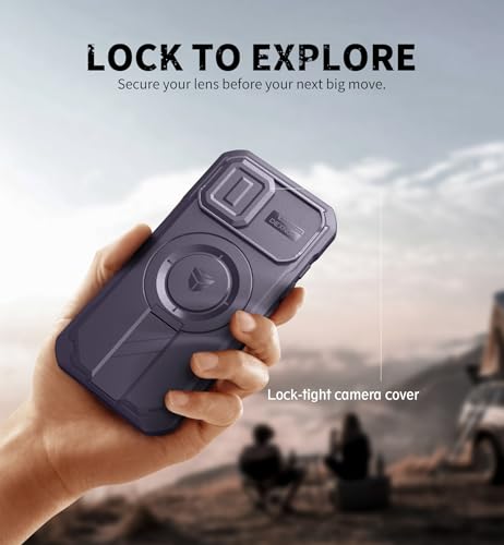 Coque iPhone 17 Magnétique Dexnor Violette avec Support Réglable