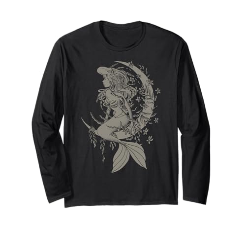 T-shirt Ariel Disney style tatouage à manches longues pour femme