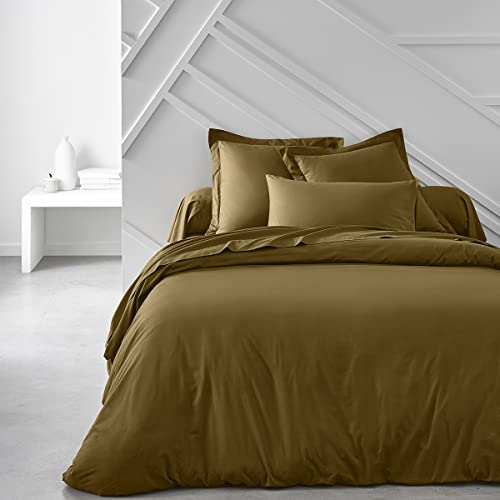 MAELSA Fitted Sheet, 160/200 + 30 cm, Cotton, Today Essential Bronze, 160/200 - Image 2
