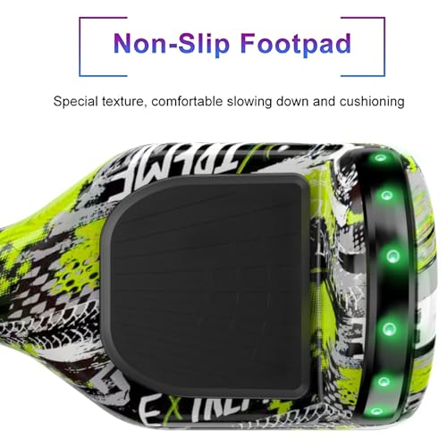 Image of SISIGAD Scooters for Kids Ages 7-12, with Built-in Bluetooth Speaker and 6.5 inch Colorful Lights Wheels, Safety Certified Self Balancing Scooter