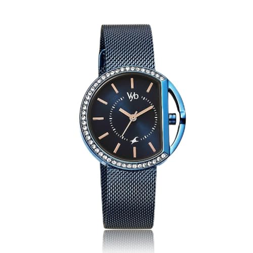 Fastrack Vyb Showstopper Quartz Analog Blue Dial Stainless Steel Strap Watch for Girls-FV60015QM01W (B0CT8QVCZ3) Amazon Price History, Amazon Price Tracker