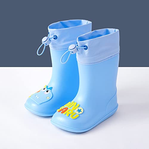 Kids Dinosaur Rain Boots with an Elastic Boot Collar, Toddler Rain Shoes Children Waterproof Boots for Boys Girls3