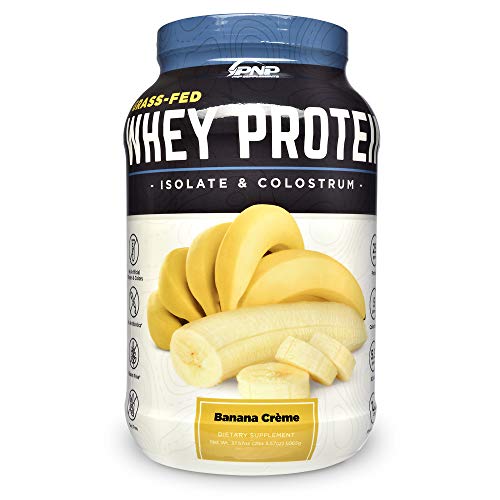 Grass-Fed Whey Protein Isolate & Colostrum | 100% All-Natural Grass-Fed Whey Protein Isolate, Colostrum & Probiotics with No Artificial Flavors, Colors, Antibiotics, Gluten or Soy | 1,065g