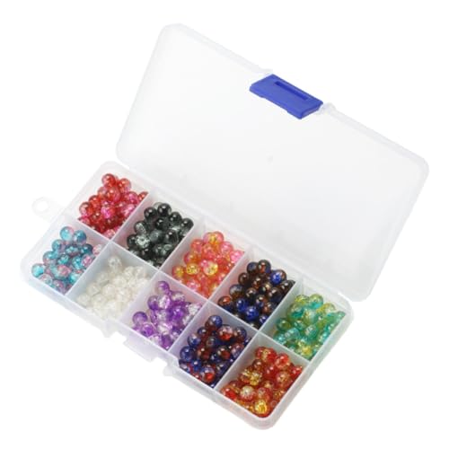 HOMSFOU Vidrio De Caja De Compartimentos Aproximadamente De Sueltas Para Bricolaje y Manualidades De Joyería