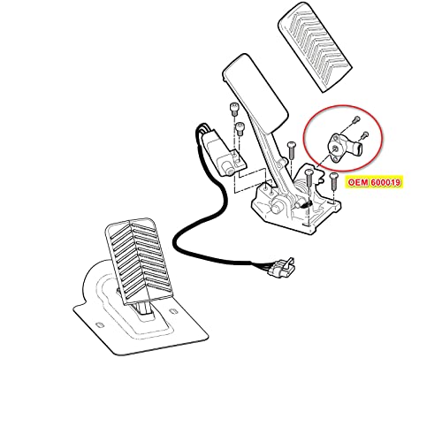 Accelerator Position Sensor For Ezgo Rxv 2008-Up Electric Golf Cart 600019 #TOP4
