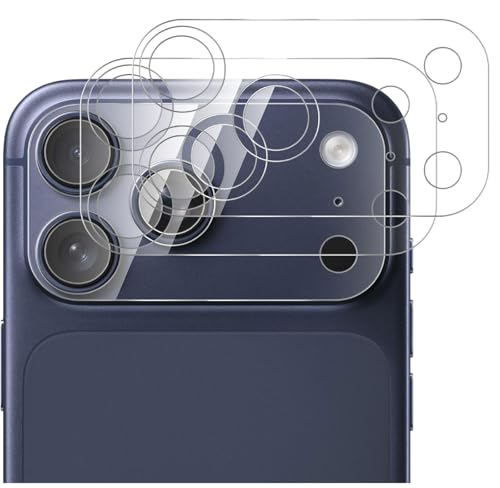 GIOPUEY [Super Sottile 2 Pezzi Pellicola Fotocamera Compatibile con iPhone 17 PRO Max, HD Vetro Temperato [Resistente ai Graffi] Protezione Fotocamera