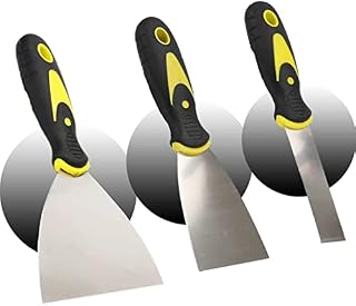 Paint Wallpaper Scraper Plastering Tools Filler Putty Knife Stainless Steel Paint Scraper Cleaning Shovel Wall Caulking Mud Scraper for Drywall, Putty, Decals, Wallpaper, Patching and Painting