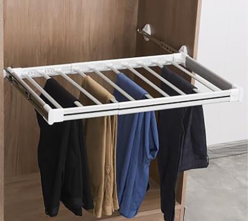 Cintre pour pantalons coulissant et rétractable à largeur réglable