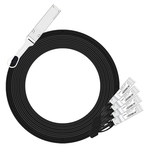 ipolex 40G QSFP+ to 4x10G SFP+ Breakout DAC Twinax Cable for Cisco QSFP-4SFP10G-CU2M, 2-Meter(6.5ft), 40GBASE-CR4 Direct Attach Copper(DAC) Passive Copper Cable, for Cisco, Ubiquiti and More